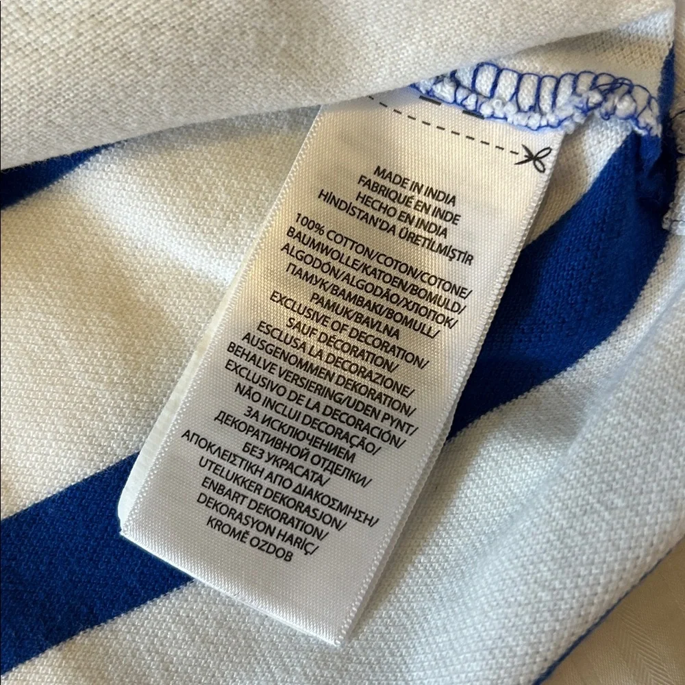 Ralph Lauren Bright Blue and White Polo Shirt Big Pony Crest Size 2T